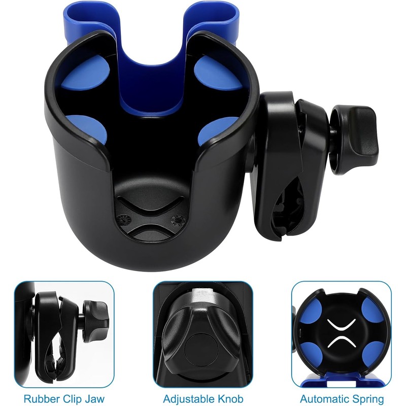 Accmor 2-in-1 Walker Cup Holder with Phone Holder, Wheelchair Cup