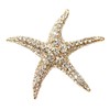 Navachi 18k Gold Plated Multi-Color Crystal Big Sea Star Starfish