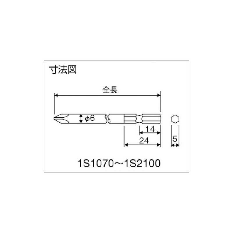 Nagahori Industrial Single Bit 1S2100, Pack of 10