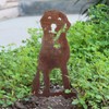 My Metal Rescue Corten Steel Labrador Retriever Dog Silhouette Yard