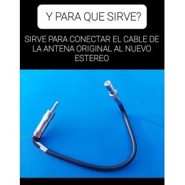 Adaptador Antena Estereo Cherokee Cheroki Años 2002 A 2007 Negro