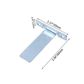 Crapyt 10 Pcs Metal Silver Easel Back Set Picture Frame, Aluminium Alloy Picture Frame Easel Stand with Screws and Screwdriver, Photos Frames Accessories