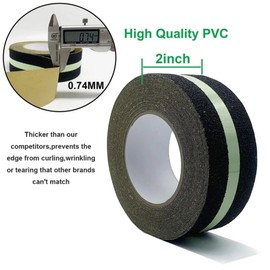 5 metros de cinta lija reflectante antiderrapante, cinta antideslizante adhesiva brilla en la oscuridad luminiscente, proteccion laboral para escaleras pisos mojados resbaladizos autoadhesiva