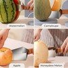 Triangle Watermelon Cutter, 430 Stainless Steel Slicer Tool with Wooden