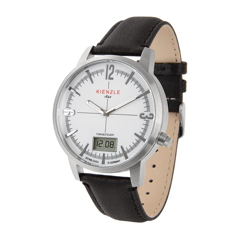 KIENZLE Frankfurt Radio Controlled Watch, Brushed, Strap.