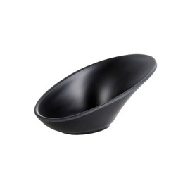 H&H, set 6 ciotoline, per degustazione, per finger food, per presentazione, in melamina, effetto ardesia, nero, 6x12xh5 cm