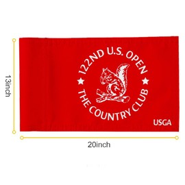 2but Standard Golf Flag USGA Golf Pin Flag Practic Putting Green Golf Flag For Backyard Garden Double-Sewn 600D Nylon Miniature Pin Flag Regulation Tube Flag 20"L x 13"H Red