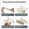 VOCOSTE Body Brush, Double Sided Drying Brush, Back Wash, Exfoliating