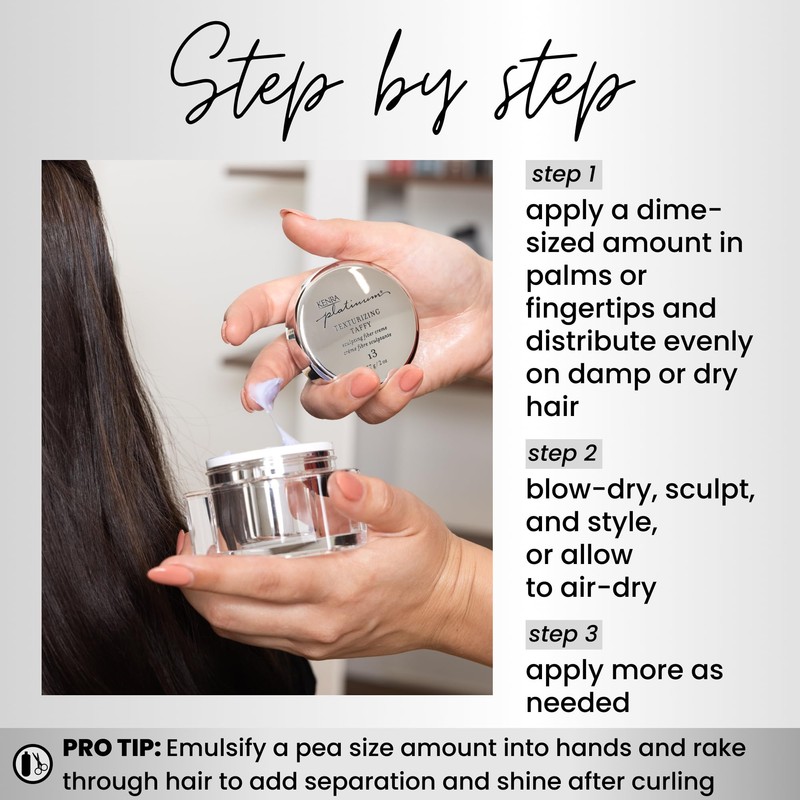 Kenra Professional Platinum Texturizing Taffy 13 | Styling Fiber Crème|