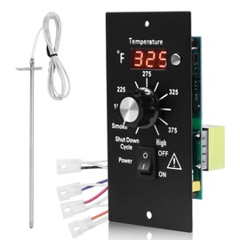 Digital Thermostat Control Panel Kit for Traeger Wood Pellet Grills, BAC236 Replacement Parts Digital Thermometer Pro Controller with 7" RTD Temperature Probe Sensor BAC194 Smoker Accessories