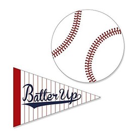 Big Dot of Happiness Batter Up - Baseball - DIY Shaped Baby Shower or Birthday Party Cut-Outs - 24 Count