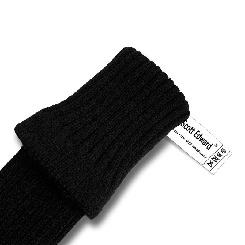 Black Dots Knit Woods Golf Head Covers, Set of 4,