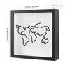 TAICHEUT Travel Memory Shadow Box Frame, 11.4x11.4 inch, Black, Wall-Mountable