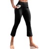 VOOVEEYA Women's Capri Leggings, Yoga Capris Pants with Pockets Stretchy