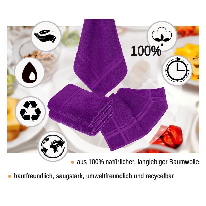Lashuma High Quality Tea Towels, London Drying Towel Set, 50