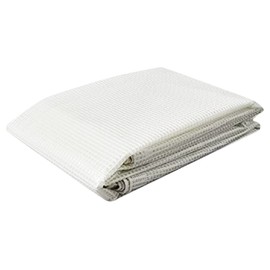 Tarps Now Translucent Poly Tarp, (10' X 12') with Aluminium Grommets for Indoor and Outdoor - Waterproof Sheet Cover Heavy Duty Tarpaulin for Canopy Tent, Roof, Camping - Clear and White