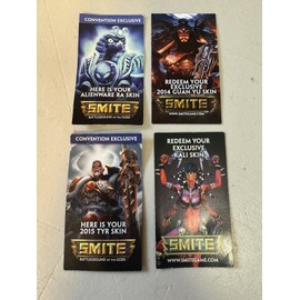 Alienware SMITE GUAN-YU KALIGUAN-YU TYR RA ALIENWARE CONVENTION SKIN CODE CARD