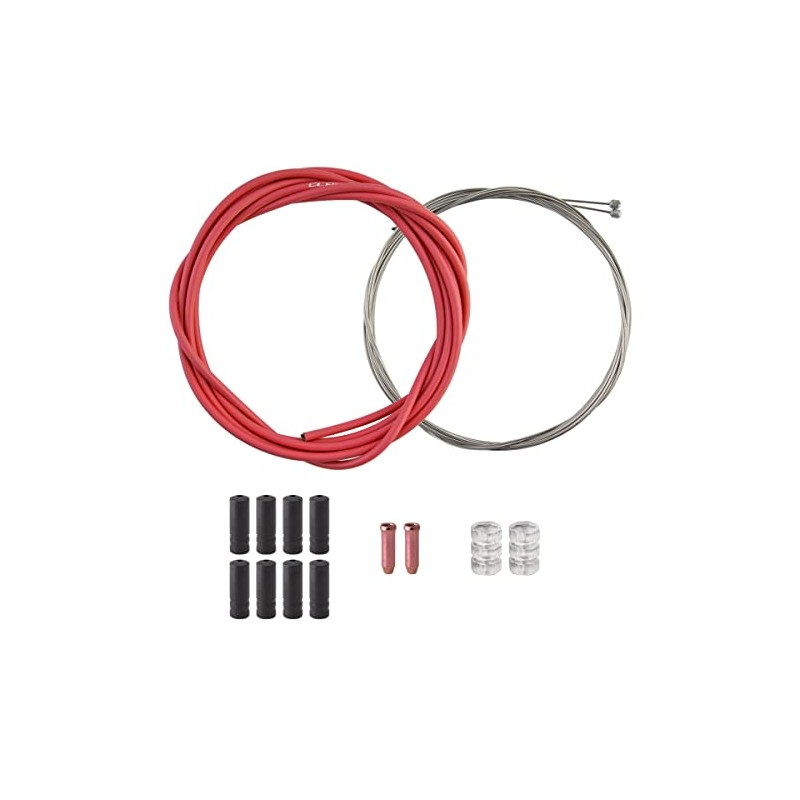 Clarks Universal S/S Front and Rear Gear Cable Kit W/