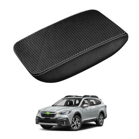 Autorder Center Console Cover for Subaru Outback 2020-2025 Accessories Armrest Cover Carbon Fiber Anti-Scratch Middle Console Pad Leather Armrest Protector