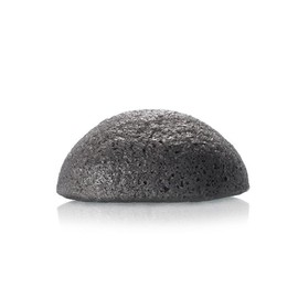 Gesichtsschwamm Konjac mit Aktiver Bambusasche - Hilft bei der Reinigung der Poren, Entfernt Mitesser und Absorbiert Überschüssiges Öl - Ideal für Fettige und Akneanfällige Haut - USU Cosmetics