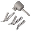 Speed Welding Nozzles, 4 Pcs Speed Weld Tip 5mm Round Shape Welder Tips for Vinyl PVC Plastic Leister Hot Air Gun