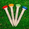 Toolzia Golf Tees 4 Pcs Adjustable Height 33-55mm Reusable Plastic