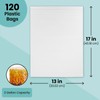 Juvale Freezer Bags - 2 Gallon, 17 x 13 in,
