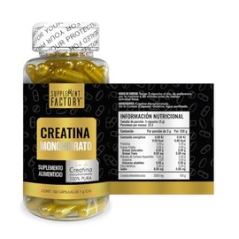 NATSA Creatina Monohidratada 100 cápsulas | 3 cápsulas diarias | 33.3 porciones | Calidad Premium | 100% Pura