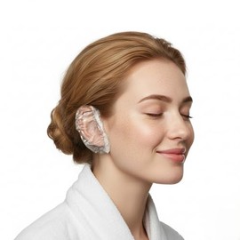 200 tapones desechables para las orejas, de plástico elástico suave para teñir el cabello, cuidado posterior de piercings, salón, spa, hogar y viajes