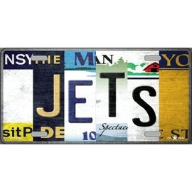 Jets Strip Art Novelty Metal License Plate Tag Tag LP-13255