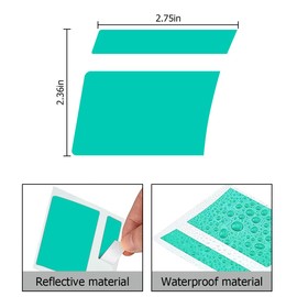 Mandark 24PCS Car Wheel Rims Decal Stripes, Reflective Vehicle Tire Rim Stickers for 18-21 Inch Wheels, Safety Auto Exterior Hash Stripe Sticker Decoration, Universal for SUV, Truck, RV (Green)