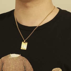 Hebrew Necklace for Women Faith Necklace for Men Charm Necklace Letter Pendant Necklace Aaronic Blessing Necklace Stainless Steel Necklace Gold/Silver Necklace Chain Link Necklace Jewish Jewelry Gifts