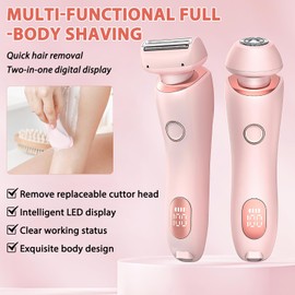 Dusk Razor for Women,Duskofficial The Glide Pro 3.0 Razor, Duskofficial Razor,Waterproof Electric Razor for Women,Duskofficial Shaver with Removable Head,Wet and Dry,for Leg Arm Underarm Area (Blue)