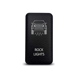 CH4X4 Push Switch for Toyota Tacoma 12V 3Amp - Rock Lights Symbol - Blue LED