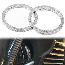 Mofun Exhaust Gasket Kit Harley Exhaust Flange Compatible with 1984-2022 Harley Big Twin Sportster Touring Softail Dyna,Steel Mesh Style