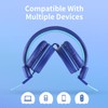 POWMEE P10 - Auriculares estéreo para niños con micrófono para