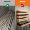 Housolution 4-Level Lumber Storage Rack - 4 Pack Holds Up