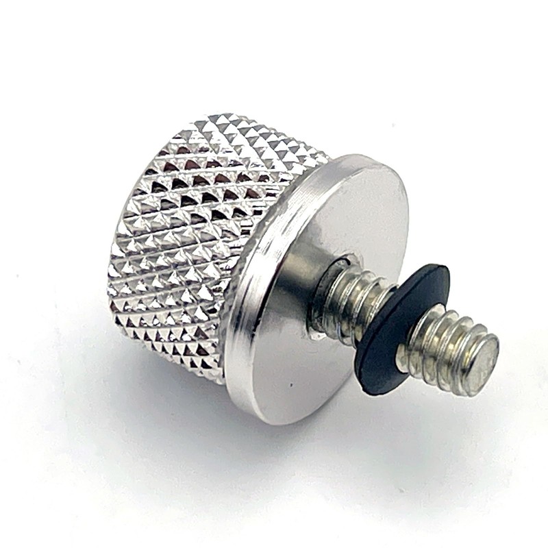 LEXOR CNC 1/4-20" Knurled Seat Bolts Universal Fit Harley Sportster