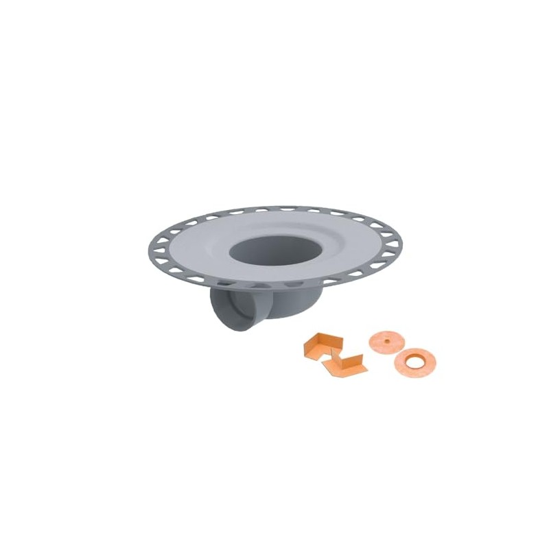 Schluter Systems Kerdi Flange with 2" PVC Horizontal Drain Outlet