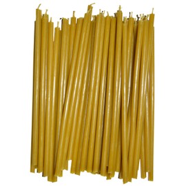 KESIS 40 Candles Made from Natural Wax (Length 6.7 inches, Diameter About 0.2 inches) Beeswax Candles for Candlelit Dinners, Churches, Festive Cakes and Home Decor