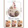 Yaroocvn Ceramic Chicken-Shaped Seasoning Jar, Kitchen Condiment Box with Spoon