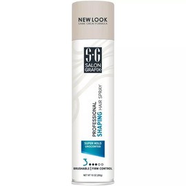 4 Pack Salon Grafix Professional Shaping Hair Spray Super Hold Unscented 10Oz Ea