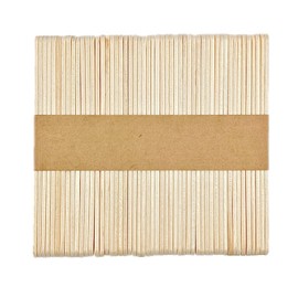 ZHIYE Natural Wooden Lollipop Sticks, 50pcs Ice Cream Sticks Kids Craft Popsicle - Lolly Pop Stick, 93 X 10 X 2mm