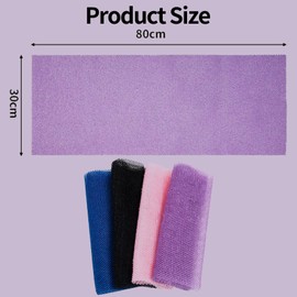 4 Pcs African Net Sponge,African Exfoliating Net,Long Mesh Back Scrubber Skin Smoother,Shower Sponge Body Sponge,African Wash Net Bathing Sponge for Men and Women Shower Deep Cleaning