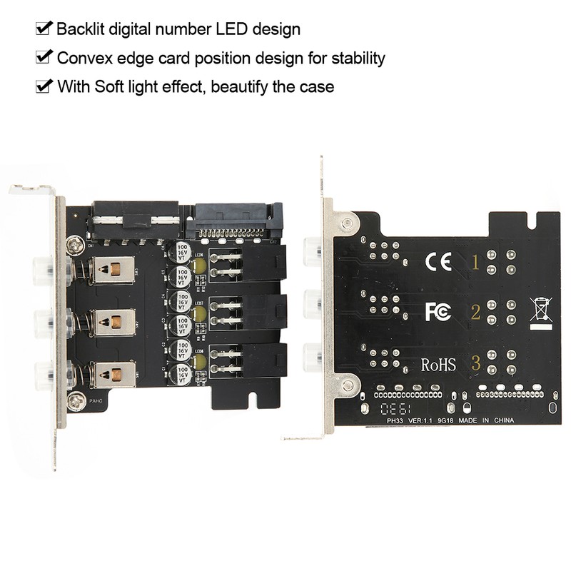 Desktop PC Expansion Controller MultiSystem Switching Optical Drive Support 80mm