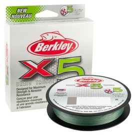 Berkley X5 Braided Fishing Line - Strong 5 Strand Braid Line for Saltwater and Freshwater Fishing, White Crystal, 17.0kg| 164yd | 150m