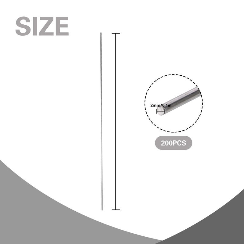 200PCS Stainless Steel Insulation Support Rods - 16 Inch Wire