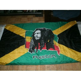 SHATCHI 5ft x 3ft National Flags Events Pub BBQ Decorations for Rugby Cricket Football Sports 2023 World Cup Banner Fan Support Table Cover, Polyester, Bob Marley