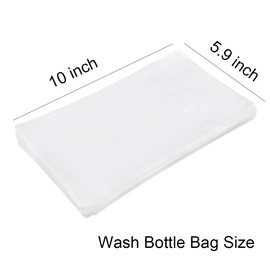 Tattoo Bottle Bags - Unihubys 250 Pieces Disposable Tattoo Wash Bottle Pockets Covers Sleeves Squeeze Bottle Bag Cover Barrier for Tattoo Bottles, Tattoo Accessories, Tattoo Kits