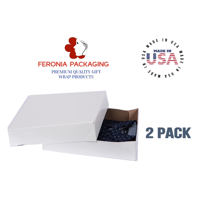 Feronia Packaging Apparel Shirt Boxes 15 x 9.5 x 2-2